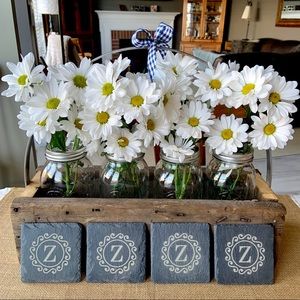 Slate Coasters•Artisan Created•Monogram/Letter “Z”